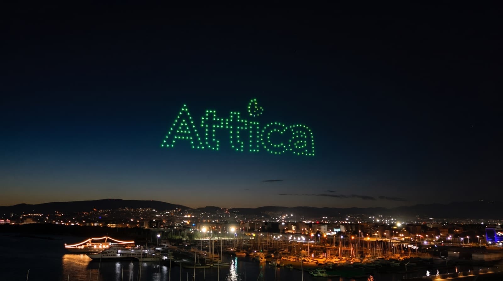 Drone show at the Attica Green Expo: light for a greener world
