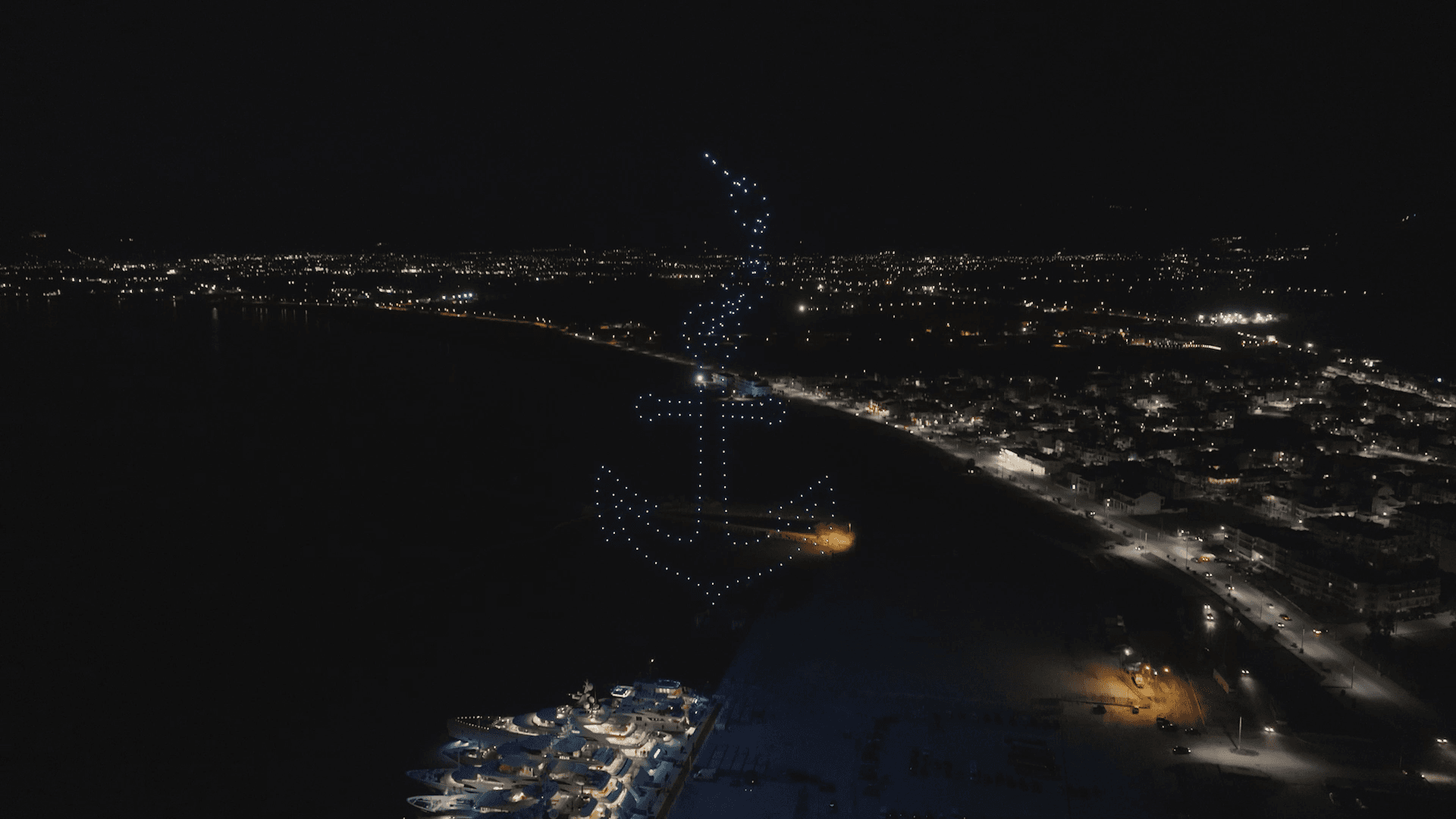 Drone Light Show at The Mediterranean Yacht Show 2025